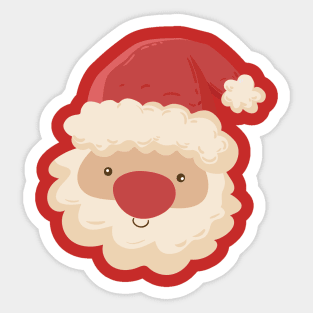 Santa Claus Face Sticker